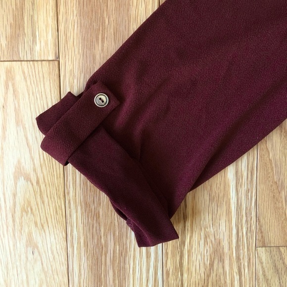 NWT: Burnt Orange Keyhole Blouse w/ Sparkle Charm - Picture 4 of 16